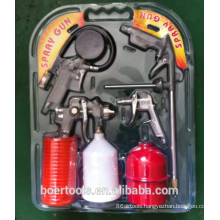 Air Gun 5pcs Kit double blister packed gravity plastic cup spray gun
